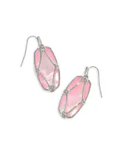Kendra Scott Elle Lattice Framed Mother Of Pearl Drop Earrings