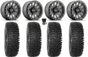 Method 401 Bdlk 15" Wheels Ti 37" RC500S Sticky Tires Commander Maverick