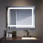 Bathroom LED Illuminated Mirror Wall Touch Sensor Anti-fog Bluetooth 900x700mm