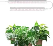 Barrina T5 LED Grow Lights with Switch for Indoor Plants, 1FT 5W, Full Spectrum Sunlight Grow Light, Plug and Play, Pinkish White, Separately Controllable, High PPFD, 2 Packs
