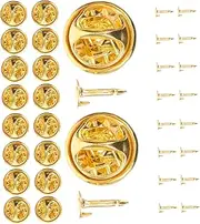 [STOBOK] 50pcs Enamel Pins Tie Tacks Badges Backing Holder Badge Pin Backs Tie Tacks Blank Pins Brooch Backs Brooch Pin Backs Lapel Pin Tacks Dowel Clutch Pin Backs Multifunction Metal Clip