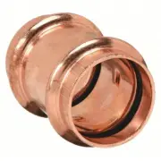 Viega 78047 Propress Zero Lead Copper Coupling with Stop 1/2-Inch P X P, 10-Pack