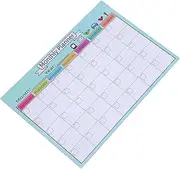 Uonlytech Multi-use Magnetic Refrigerator Sticker Erasable Monthly Planner for Family Schedules