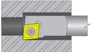 Dorian 55454, S08K-SCLCR-2 Boring Bar for CC_T 21.51 Inserts