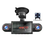 4 Channel Dash Cam Driving Recorder G-Sensor Night Vision Car DVR Loop Recording (for: Fiat)