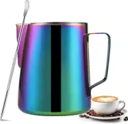 4Pack Rainbow Milk Jug Cup Frothing Latte Cappuccino Pitcher Steam Barista Craft