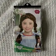 Wizard of Oz Dorothy Wig Halloween Pigtails Children's Kids 4+ One Size