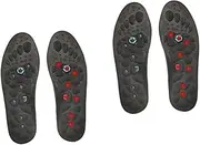 GOOHOCHY 2 Pairs Magnetic Shoe Inserts for Arch Support Reflexology (size 44-47)
