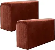 Couch Arm Covers Universal Covers Non-Slip Sofa Protector Thickened Furniture for Chair Recliner(Coffee,3PCS)