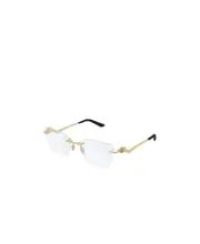 Cartier Squared Frame Glasses One size White