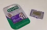 GUM Ortho Wax/Cire Pre-Cut NEW, For Braces discomfort and soreness
