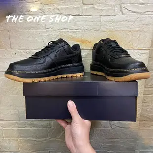 TheOneShop NIKE AIR FORCE 1 LUXE 黑色 全黑 膠底 防水 皮革 DB4109-001