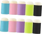 PHENOFICE DIY Stamping Tool Set 10pcs Finger Sponge Daubers for Boys and Girls Family Art Time