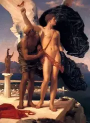 Icarus And Daedalus By Frederic Leighton Paint By Numbers DIY Kit Painting Draw