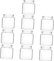 Milisten 10Pcs Miniature Glass Bottles for Succulents Transparent Containers for Micro Landscapes for Plants Charming Decor for Plant Lovers