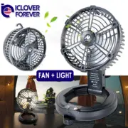 10400mAh Camping Fan Portable Tent Lantern Outdoor Rechargeable With LED Light