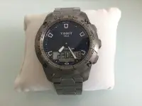 在飛比找Yahoo!奇摩拍賣優惠-正品 天梭 Tissot T-Touch 2 鈦錶帶手表 輕