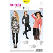 Burda Sewing Pattern 6848 Shirt Tunic Misses Size 8-20