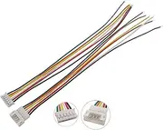ROBAUN 10Pcs PH 2.0mm Pitch 2/3/4/5/6 Pin Male/Female Socket Wire Cable Connector Plug 26AWG Electronic Wires 20CM(6Pin 5Male 5Female)