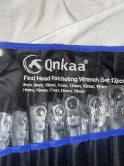 12pcs Ratcheting Wrench Set Spanner Tool Combination 8-19mm Metric Flexible M