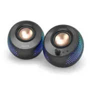 Pebble X 2.0 USB-C Computer Speakers with Customizable RGB Lighting, Bluetoot...