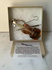 Pilgrim Imports Violin Copper Metals Hanging Ornament