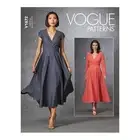 NEW Vogue V1672 Misses' Long Sleeve Dresses Pattern By Spotlight