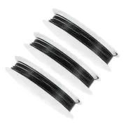 Copper Wire 20 Gauge 0.8mm 2m for DIY Craft Black, 3-Pieces
