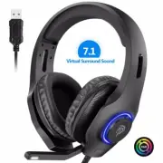 EASY SMX VIP002D USB Virtual 7.1 Gaming Headset for PS4, PC, Laptop
