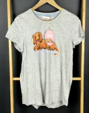 Peter Alexander Sleepwear PJ Dog Top Womens size Small BNWT RRP $39.95