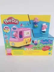 Play-doh Peppa s Ice Cream Playset With Ice Cream Truck, Peppa & George Figures