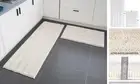 Bath Mats for Bathroom Sets,2 Piece Bath 20"x32" Plus 20"x59" Ivory White