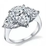 GIA Certified Diamond Engagement Ring 1.50 Carat Pear Shape Platinum