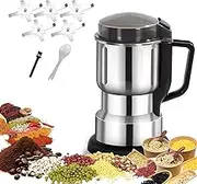 Coffee Grinder Electric, Coffee Bean Smash Machine with 5 pcs Blades,400g Capacity Electric Mill Spice Grinder, Low Noise, 300W Powerful Stainless Steel Blade, Cord Storage, for Spices,Pepper,Herbs