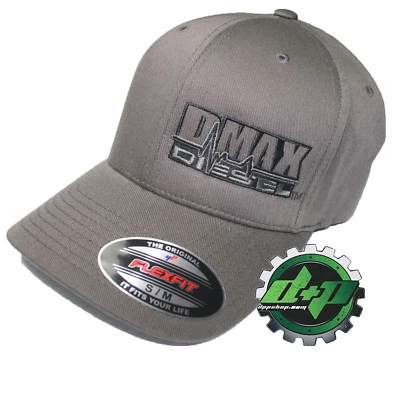 Duramax hat ball cap fitted flex flexfit stretch Chevy Dmax dark gray grey s/m