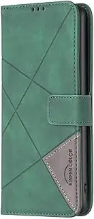 [WOWUDI] for Oppo A16/A16S/A54S Wallet Case,Leather Flip Folio Cover with Card Holders Kickstand Magnetic Feature Shockproof Case -Green