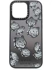 [Maison Kitsuné] x Casetify Mirror iPhone 16 Pro Max case One Size Silver