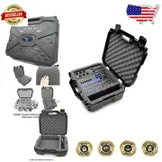 Portable Hard Shell Case for ZOOM Mixers - Customizable Foam Interior Protection
