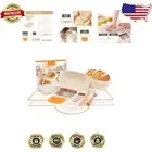 Premium Sourdough Starter Kit with Rattan Proofing Baskets and Silicone Mat