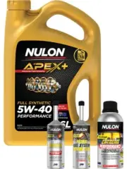 Nulon Apex+ 5W-40 Engine Oil 6L + Octane Booster, Treatment & Extreme Clean