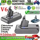 9.5Ah Battery for Dyson V6 Animal SV03 SV04 SV05 SV09 DC59 DC61 DC72 DC74 Filter