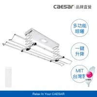 在飛比找momo購物網優惠-【CAESAR 凱撒衛浴】基本款 電動遙控升降曬衣機 RC0