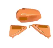 NORTON COMMANDO ROADSTER ORANGE PAINTED PETROL TANK +850 SIDE PANEL /FIT FOR