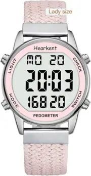 Women Pedometer Watch Walking, Step Counter Women, Sport Watch with Calories Cou