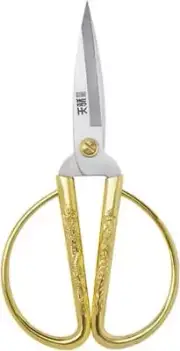 Multifunctional Stainless Steel Gold Scissors 6, Ultra Sharp Sewing Scissors