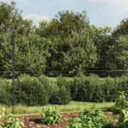 NNEVL Wire Mesh Fence Anthracite 1.8x25 m Galvanised Steel