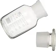 BUGUUYO Reagent Bottle 125 Bottle Clear Nozzle Airtight Liquor Motif Lab Beaker Drink Through Clear Flasks for Shaker Vinegar Simply Flask Juice Dispensing Air Glasses Pot Jars Glass White