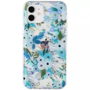 Flower Floral Shockproof Case Shockproof Cover - For Apple iPhone 12 Pro Max (Blue)