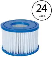 Bestway Spa Filter Pump Replacement Cartridge Type VI for SaluSpa (24 Pack)