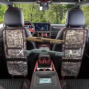 Nowaca 2 Pack Seat Back Gun Rack, Front Seat Gun Organizer with Bullet Pocket, Automotive Truck Gun Racks for Hunting Gear, Car Backseat Gun Organizer